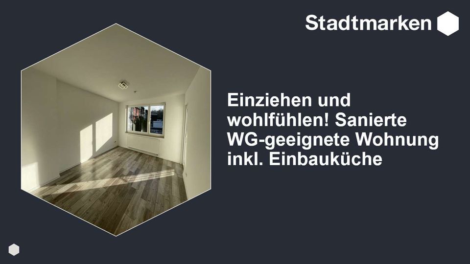 Einziehen und wohlfühlen! Sanierte WG-geeignete Wohnung inkl. Einbauküche - Aachen Aachen-Mitte