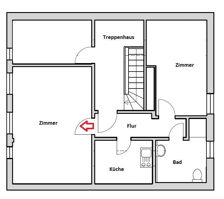 WG-Zimmer in zentraler Lage - 280,00 EUR Kaltmiete, ca.  30,00 m² in Oldenburg (PLZ: 26122) Dobbenviertel