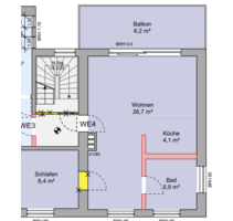 Wohnung zum Mieten in Ilvesheim 900,00 € 50 m²