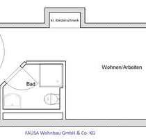 Wohnung zum Mieten in Bonn 355,00 € 21.32 m²
