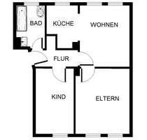 Wohnung zum Mieten in Gelsenkirchen 399,00 € 51.49 m²