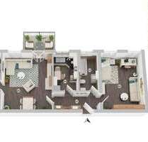 elegante 3-Zimmer Wohnung in Mariental 90 m² mit Tageslicht-Bad