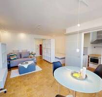 Möblierte 1,5 Zimmer Wohnung mit Balkon und Tfg Stellplatz - München Neuhausen-Nymphenburg