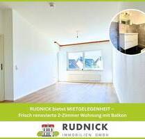 RUDNICK bietet MIETGELEGENHEIT - Frisch renovierte 2-Zimmer Wohnung mit Balkon - Wunstorf