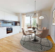 VALENTINA - Schönhof-Viertel | *Neubau Erstbezug* Schnitt quadratisch-praktisch. 2-Zimmerwohnung mit EBK und West-Balkon - Frankfurt am Main Bockenheim
