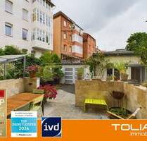 Wohnen & Arbeiten smart getrennt - 2 Zi-Wohnung mit zwei Terrassen & separatem Studio - Stuttgart Ost