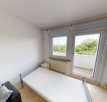 Möblierte 1-Raum-Wohnung mit Balkon - Chemnitz Helbersdorf