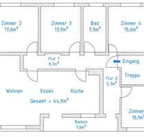 Sanierte 5-Zimmer Küche Bad Wohnung+Balkon+Garten 35287 Roßdorf - Amöneburg