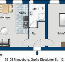 Zentrumsnah - 2 Zimmer in begehrter Lage - Magdeburg Nordwest