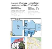 Einraum-Wohnung teilmöbiliert zu vermieten Nähe TU-Dresden