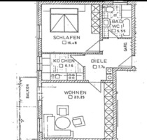 2 Zimmer Wohnung in Chieming - 770,00 EUR Kaltmiete, ca.  61,20 m² in Chieming (PLZ: 83339)