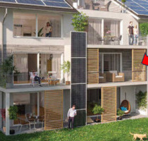 Erstbezug! Moderne 1,5 Zimmer Wohnung mit überdachtem Balkon - Volkertshausen