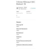 3 Zimmer Wohnung in Hof (Breslaustr 10)