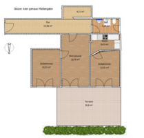 3 Zimmer Wohnung Erdgeschoss mit Terrasse Einbauküche Neuwertig - Bischofsmais