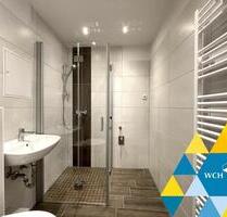 Moderne 1-Raumwohnung mit LED-Spots und bodengleicher Dusche - Chemnitz Markersdorf