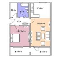 Garbsen Endpunkt geräumige 2 Zimmer Wohnung