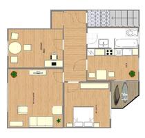 Von privat 3-Zimmer Wohnung mit Balkon - Krefeld