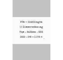 Ffm Sindlingen 3,5 Zimmer + Balkon + EBK - Frankfurt am Main