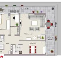 Schöne 4 Zimmer Wohnung in Höchberg mit EBK zu vermieten