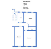 Helle 4-Zimmer Wohnung, zentral in Flbg-Duburg, WG geeignet - Flensburg Altstadt