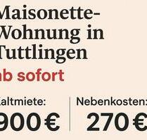 ab sofort, 4 Zimmer Maisonnettewohnung zu vermieten - Tuttlingen