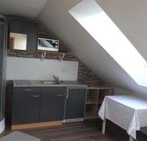 schönes Zimmer mit Dusche und Kochzeile, Bett - Wallhausen