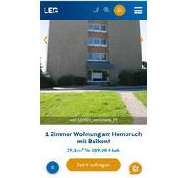 Kleine 1,5 Zimmer Wohnung Iserlohn-Hombruch