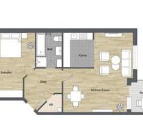 2 Zimmer Wohnung mit Balkon in Verl