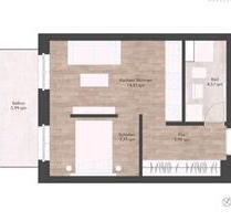 1,1 Zimmer Wohnung - 1.045,00 EUR Kaltmiete, ca.  36,00 m² in Kleinmachnow (PLZ: 14532)