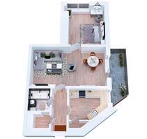 2,5 Zimmer möbelierte Wohnung mit großen Balkon in Dümpten - Mülheim an der Ruhr Menden-Holthausen