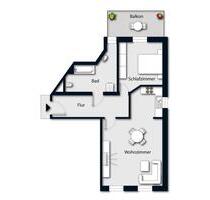 Bezaubernde 2 Zimmer Wohnung mit Balkon im Hochparterre - Limbach-Oberfrohna
