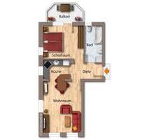attraktive 2 Zimmer WG mit Balkon in Chemnitz - nahe Sachsenallee
