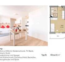 1-Zimmer Wohnung zu vermieten - 1.001,00 EUR Kaltmiete, in Hamburg (PLZ: 20097) Hamburg-Mitte