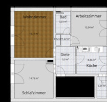 Dinslaken - 3,5-Zimmer Wohnung im 1. OG mit Balkon