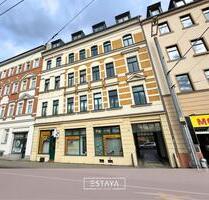 WG geeignet: Stilvolle Dachgeschosswohnung mit Einbauküche im historischem Altbau - Leipzig Nord