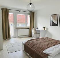 Vollmöblierte helle 2 Zimmer Wohnung mit Balkon EBK WLAN zentral & ÖV Anbindung - Nürnberg Gibitzenhof