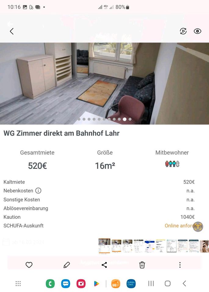 Zimmer in Wg zu Vermieten an Berufstätige Frau - Lahr (Schwarzwald)