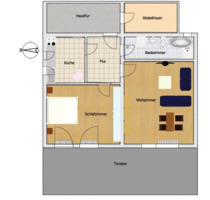 2 Zimmer Terrassenwohnung - 640,00 EUR Kaltmiete, in Schleswig (PLZ: 24837)