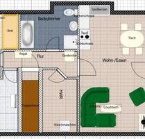 Möblierte 3 Zimmer Wohnung (befristet f. 12 Mon.) - Schulzendorf