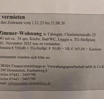 1 Zimmer - Wohnung - 550,00 EUR Kaltmiete, in Tübingen (PLZ: 72070)