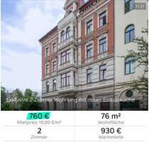 Exklusive 2-Zimmer Wohnung mit toller Einbauküche - Magdeburg Leipziger Straße