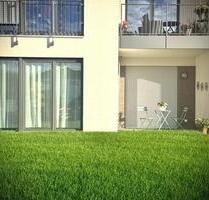 Sonnige 2-Zimmer Wohnung mit Garten, barrierefrei, Sonnenstrom, Nahwärme aus Holz-Pellets - Rodenbach