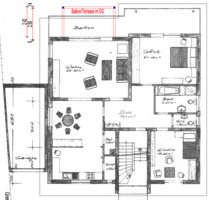 Schöne 3-Zimmer EG-Wohnung mit Balkon in herrlicher Aussichtslage - Karlsbad