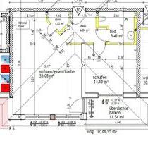 Stilvolle 2-Zimmer Wohnung mit Einbauküche in Elbtal
