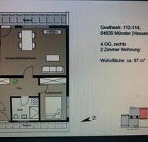 neu sanierte 2 Zimmer Wohnung ab 1.1.2026 zu vermieten - Münster (Hessen)