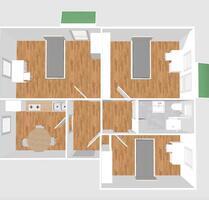 3er-WG mit Einbauküche & Balkon- vollmöbliert! Preis pro Zimmer - Mannheim Herzogenried