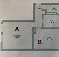 WG-1 Zimmer von 2 Zimmerwohnung zum Untervermieten - Frankfurt am Main Eschersheim