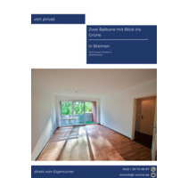 4 Zimmer Wohnung mit 2 Balkonen mit Blick ins Grüne - Bremen Osterholz