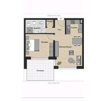 Moderne 2,5 - Zimmer Wohnung - 975,00 EUR Kaltmiete, ca.  56,81 m² in Mittelbiberach (PLZ: 88441)