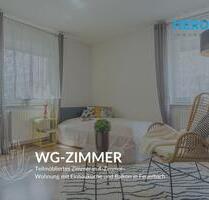 WG-ZIMMER – Teilmöbliertes Zimmer in 4-Zimmer-Wohnung mit Einbauküche und Balkon in Feuerbach - Stuttgart